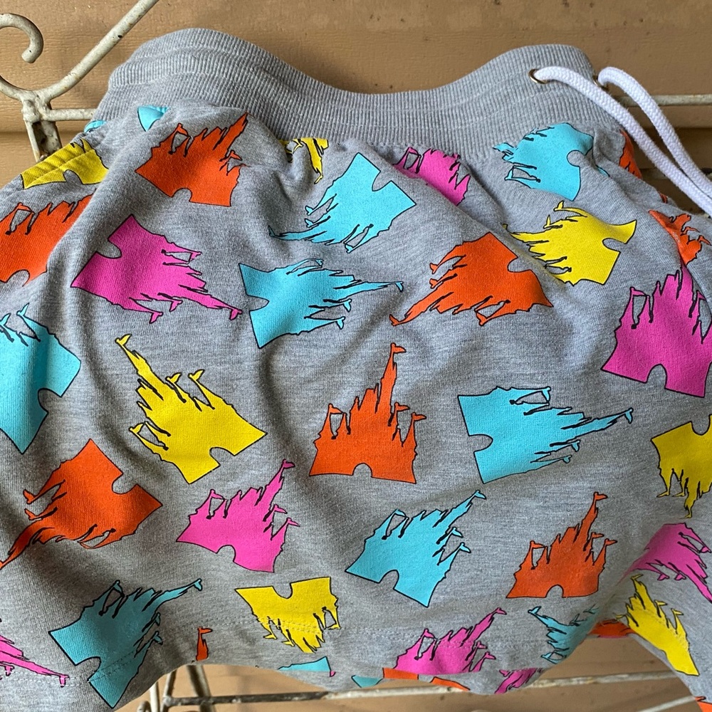 Disney Parks castle lounge shorts